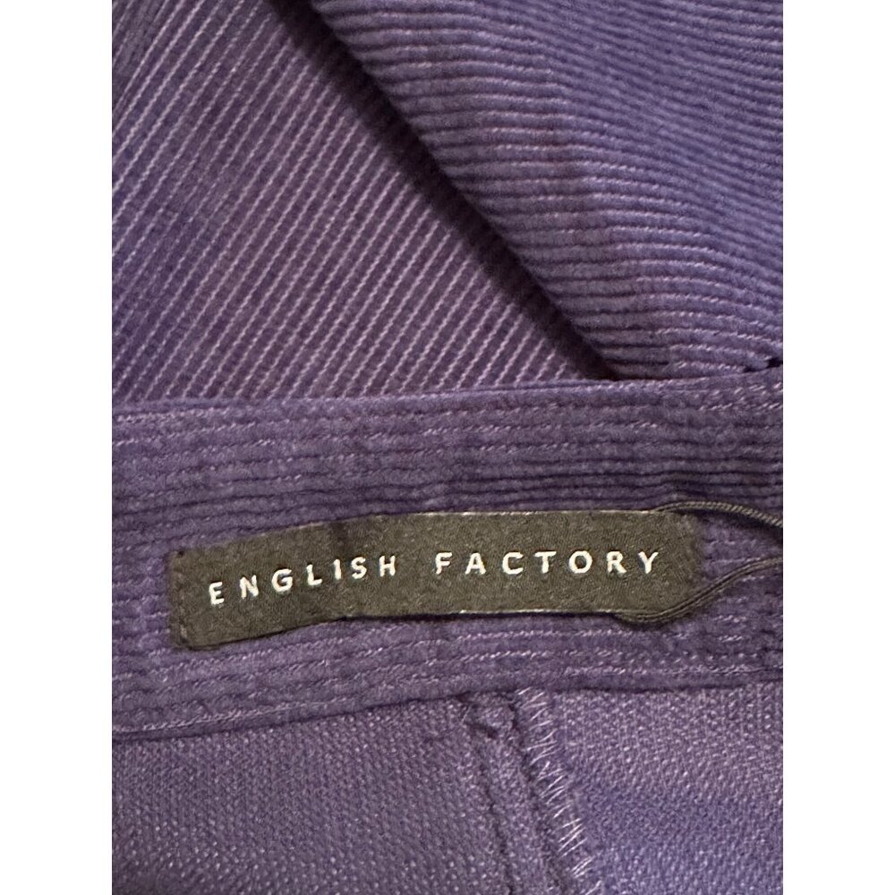 English Factory Corduroy Skirt Pencil Button Up Waist26 Vintage Inspired Classy - Picture 7 of 11